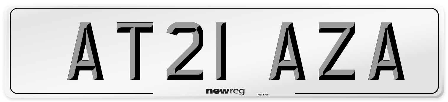 AT21 AZA Number Plate from New Reg